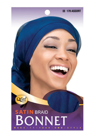 M&m 178 assort satin braid bonnet