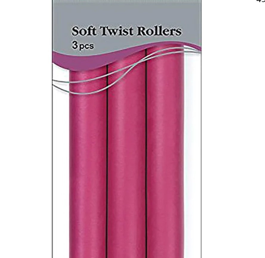 3pcs soft twist rollers 10
