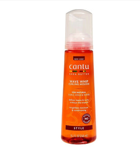 Cantu Curling Mousse, Wave Whip, Shea Butter, for Natural Hair