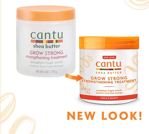 Cantu Grow Strong Strengthening Treatment with Shea Butter, 6 oz