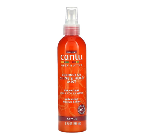 Cantu shea Butter, Coconut Oil Shine & Hold Mist, 8 fl oz (237 ml)