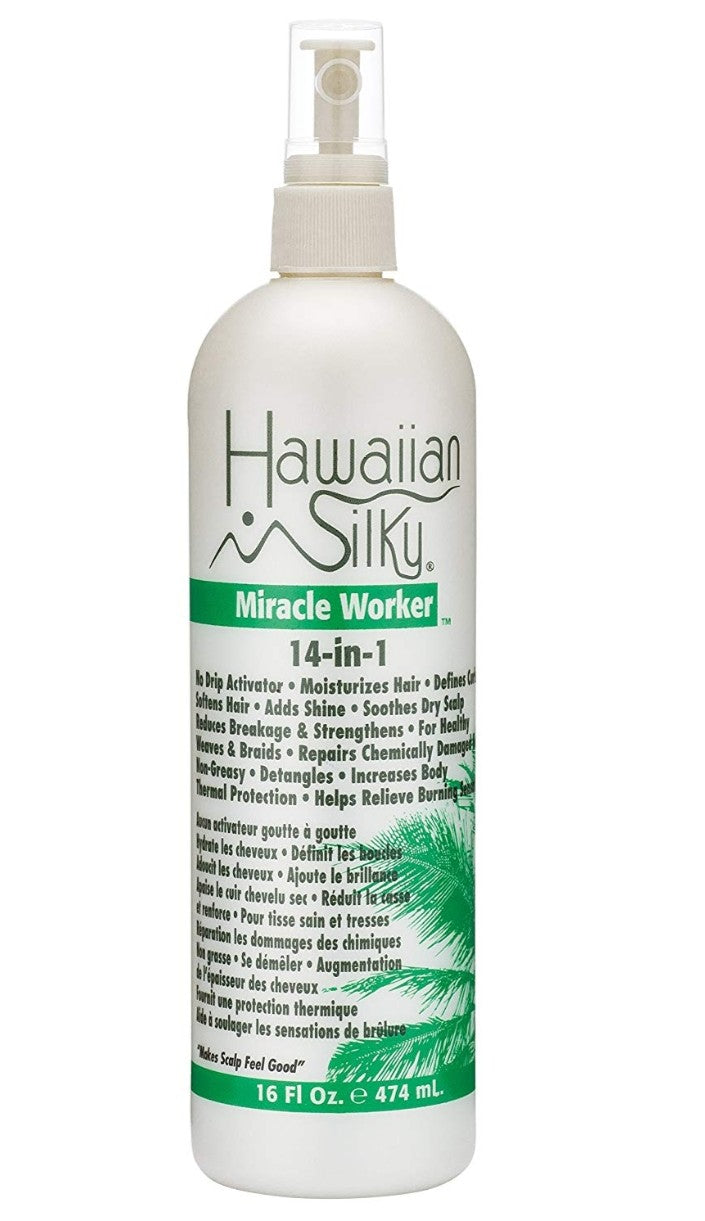 Hawaiian silky miracle worker 14 in 1 no drip activator & moisturizer