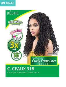 3X Curly Faux Locs 18" by BESHE