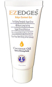 EZEDGES Edge Control Gel Coconut Oil Extra Strong Hold 1 fl.oz.