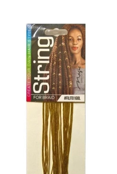 Hair Braiding String- Gold