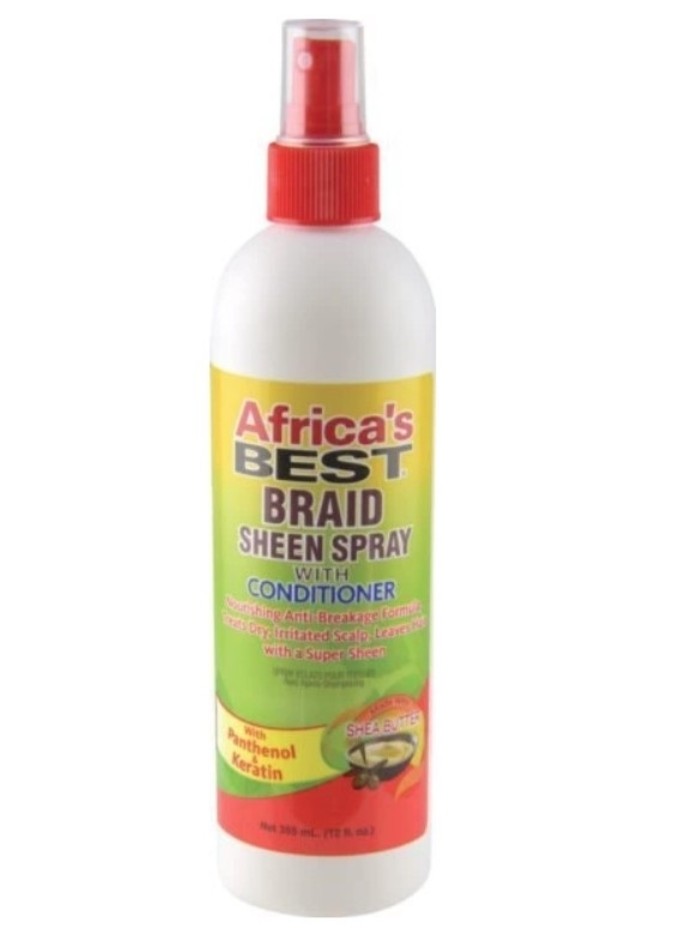 Africa's Best Braid Sheen Spray with Conditioner 12 oz