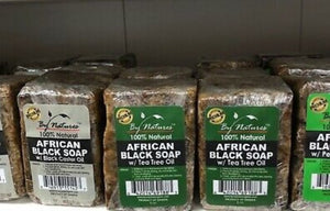 By natures african black soap.