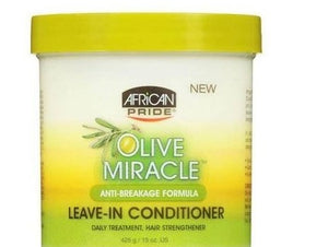 African Pride Olive Miracle Anti-Breakage Leave -In Conditioner 

15oz