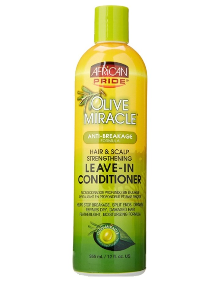 African Pride Olive Miracle Leave-In Conditioner Anti-Breakage Formula 12oz