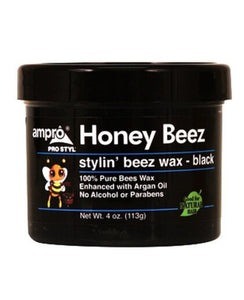 Ampro Honey Beez Stylin’ black Beez Wax 4 oz