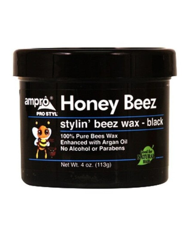 Ampro Honey Beez Stylin’ black Beez Wax 4 oz