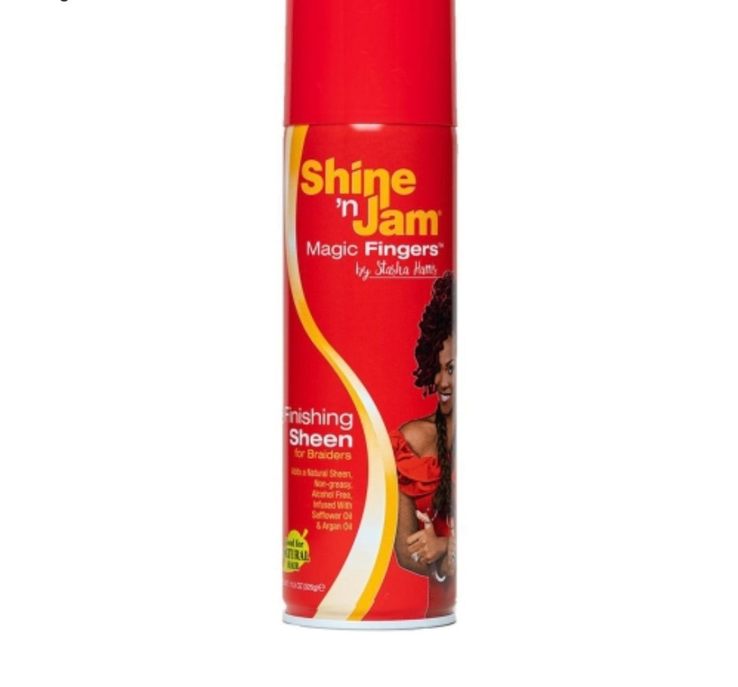 Shine'n Jam Magic Fingers Hair Spray Finishing Sheen for Braiders 11.05oz