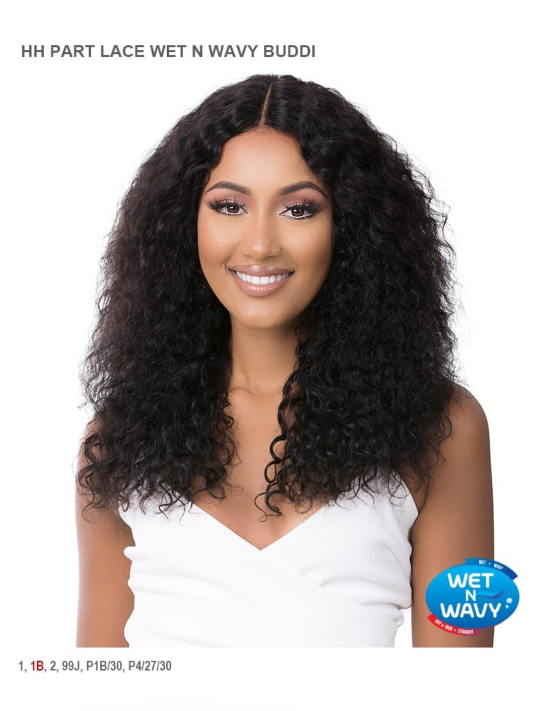 Human hair HH part lace wet and wavy buddi col