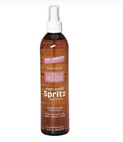 Fantasia Liquid Mousse Firm Hold Spritz Hairspray 12 oz