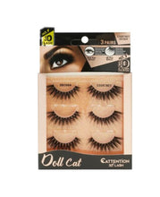 Load image into Gallery viewer,  Ebin Doll Cat 3D Lashes 3 Pairs