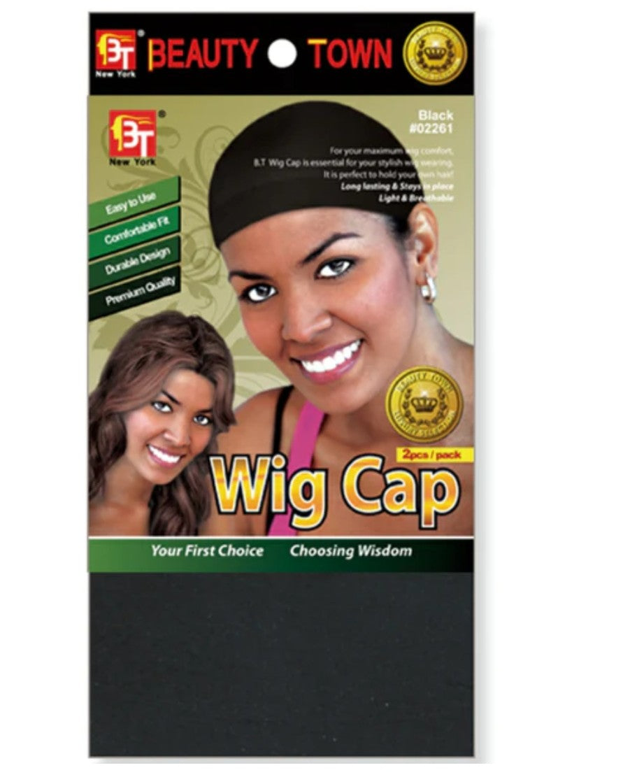 Bt 02261 wig cap black 2pcs